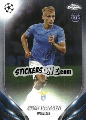 Sticker Gustav Isaksen - UEFA Club Competitions Chrome 2023-2024
 n. 200 - Topps