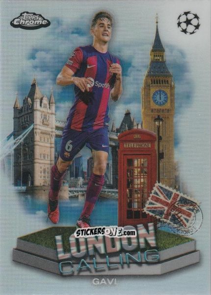 Sticker Gavi - UEFA Club Competitions Chrome 2023-2024
 n. LC-5 - Topps