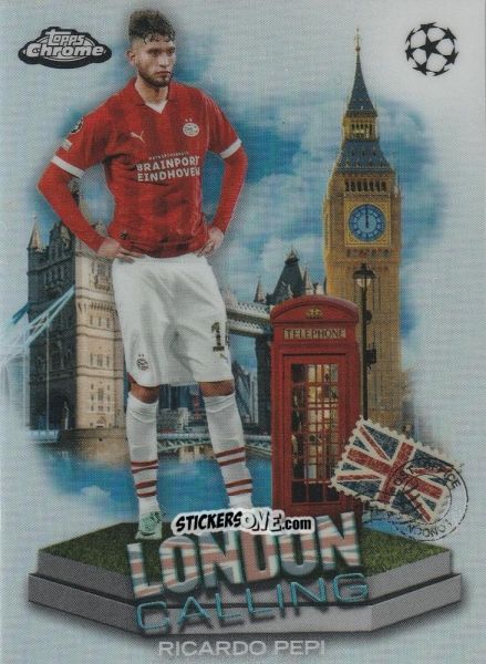 Sticker Ricardo Pepi - UEFA Club Competitions Chrome 2023-2024
 n. LC-12 - Topps