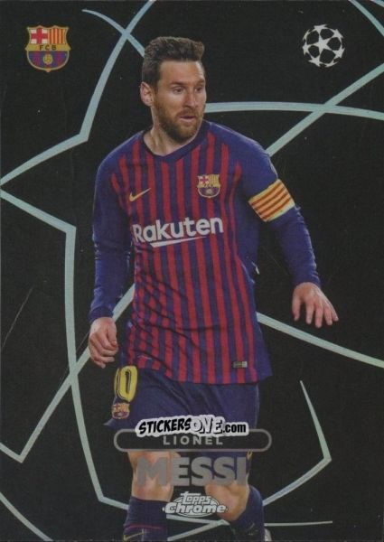 Sticker Lionel Messi - UEFA Club Competitions Chrome 2023-2024
 n. BE-4 - Topps
