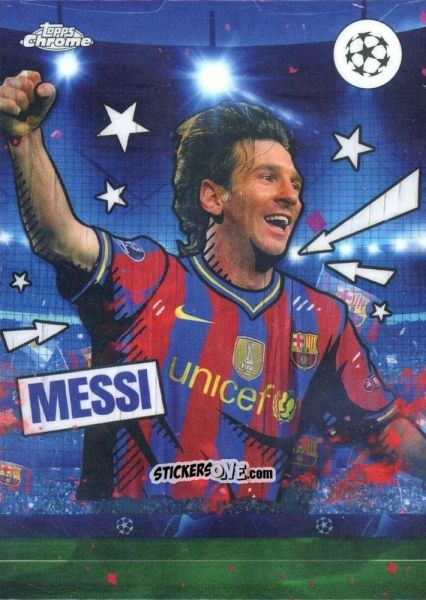 Sticker Lionel Messi - UEFA Club Competitions Chrome 2023-2024
 n. TF-7 - Topps