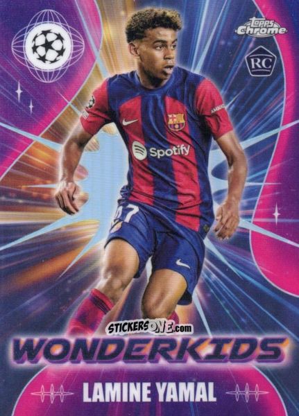Sticker Lamine Yamal - UEFA Club Competitions Chrome 2023-2024
 n. WK-3 - Topps