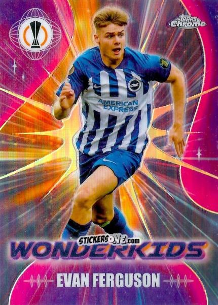 Sticker Evan Ferguson - UEFA Club Competitions Chrome 2023-2024
 n. WK-4 - Topps