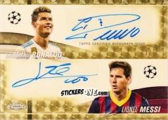 Figurina Cristiano Ronaldo / Lionel Messi - UEFA Club Competitions Chrome 2023-2024
 n. DA-MR - Topps