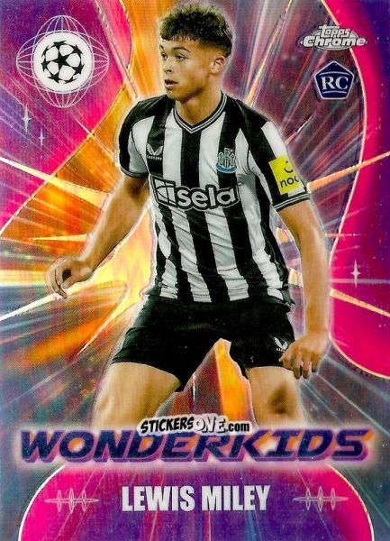 Sticker Lewis Miley - UEFA Club Competitions Chrome 2023-2024
 n. WA-LM - Topps