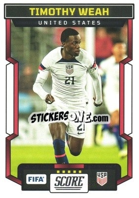 Sticker Timothy Weah - Score FIFA 2023-2024
 n. 166 - Panini