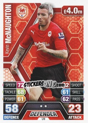Sticker Kevin McNaughton - English Premier League 2013-2014. Match Attax Extra n. U9 - Topps