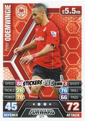Cromo Peter Odemwingie - English Premier League 2013-2014. Match Attax Extra - Topps