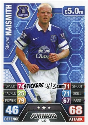 Sticker Steven Naismith - English Premier League 2013-2014. Match Attax Extra n. U20 - Topps