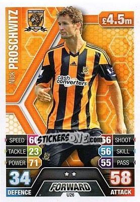 Sticker Nick Proschwitz - English Premier League 2013-2014. Match Attax Extra n. U26 - Topps