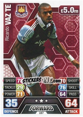 Cromo Ricardo Vaz Tê - English Premier League 2013-2014. Match Attax Extra n. U67 - Topps