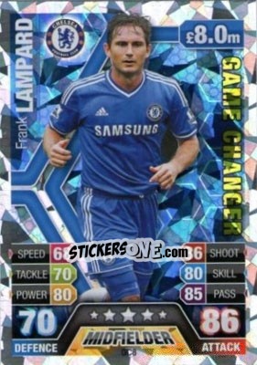 Sticker Frank Lampard - English Premier League 2013-2014. Match Attax Extra n. GC8 - Topps