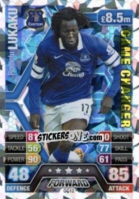 Sticker Romelu Lukaku - English Premier League 2013-2014. Match Attax Extra n. GC12 - Topps