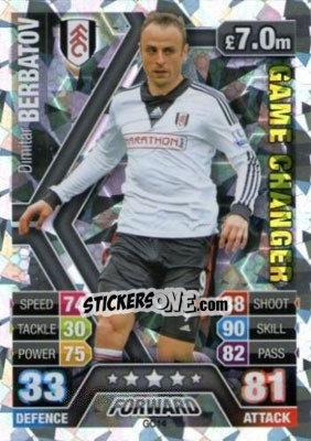 Sticker Dimitar Berbatov - English Premier League 2013-2014. Match Attax Extra n. GC14 - Topps