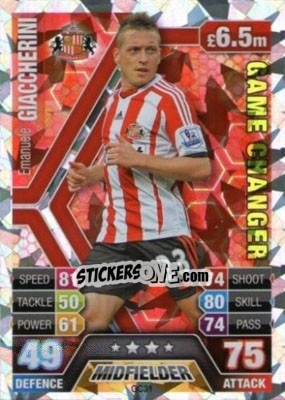 Sticker Emanuele Giaccherini - English Premier League 2013-2014. Match Attax Extra n. GC31 - Topps