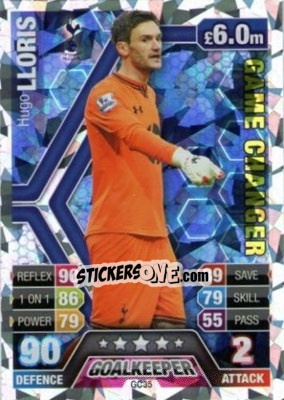 Sticker Hugo Lloris - English Premier League 2013-2014. Match Attax Extra n. GC35 - Topps