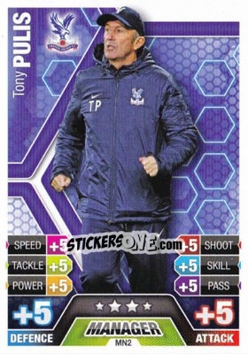 Sticker Tony Pulis - English Premier League 2013-2014. Match Attax Extra - Topps