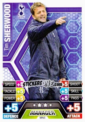 Cromo Tim Sherwood - English Premier League 2013-2014. Match Attax Extra - Topps