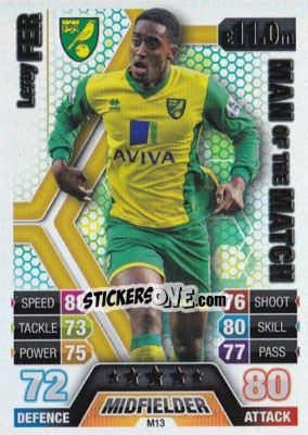 Sticker Leroy Fer - English Premier League 2013-2014. Match Attax Extra n. M13 - Topps