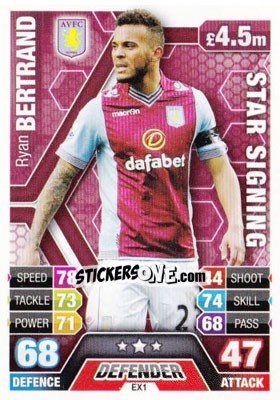 Sticker Ryan Bertrand - English Premier League 2013-2014. Match Attax Extra - Topps