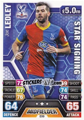 Sticker Joe Ledley - English Premier League 2013-2014. Match Attax Extra - Topps