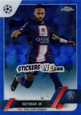 Sticker Neymar Jr - UEFA Club Competitions Chrome Sapphire Edition 2022-2023
 n. 10 - Topps