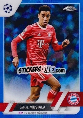 Sticker Jamal Musiala - UEFA Club Competitions Chrome Sapphire Edition 2022-2023
 n. 42 - Topps