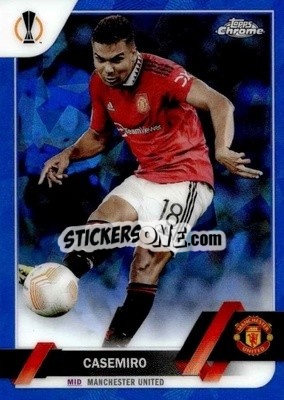 Sticker Casemiro - UEFA Club Competitions Chrome Sapphire Edition 2022-2023
 n. 64 - Topps