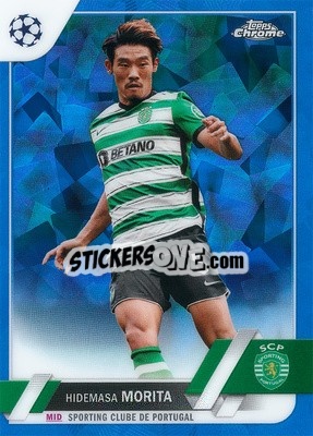 Sticker Hidemasa Morita - UEFA Club Competitions Chrome Sapphire Edition 2022-2023
 n. 152 - Topps