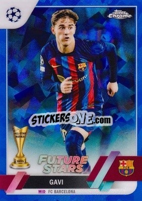 Sticker Gavi - UEFA Club Competitions Chrome Sapphire Edition 2022-2023
 n. 178 - Topps