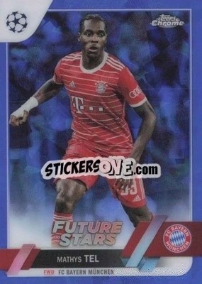 Sticker Mathys Tel - UEFA Club Competitions Chrome Sapphire Edition 2022-2023
 n. 197 - Topps
