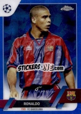 Sticker Ronaldo - UEFA Club Competitions Chrome Sapphire Edition 2022-2023
 n. 9v - Topps