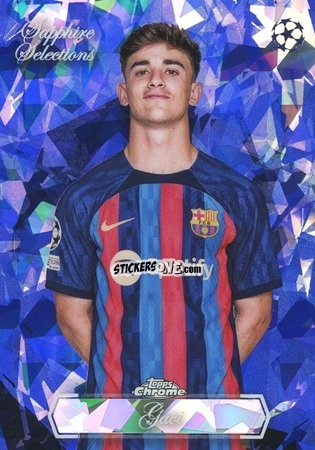 Sticker Gavi - UEFA Club Competitions Chrome Sapphire Edition 2022-2023
 n. SS-5 - Topps