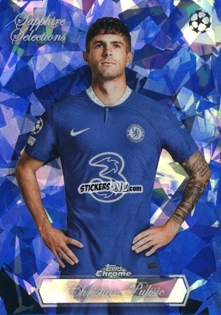 Sticker Christian Pulisic - UEFA Club Competitions Chrome Sapphire Edition 2022-2023
 n. SS-23 - Topps