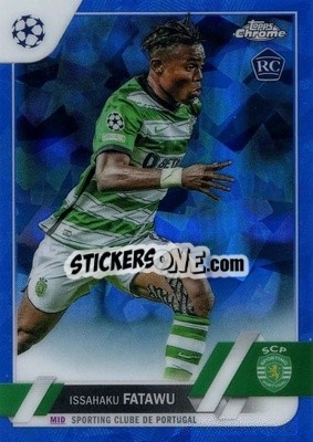 Sticker Issahaku Fatawu - UEFA Club Competitions Chrome Sapphire Edition 2022-2023
 n. 119 - Topps