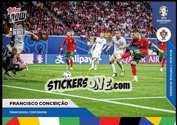 Sticker Francisco Conceição - Now UEFA Euro 2024
 n. 17 - Topps