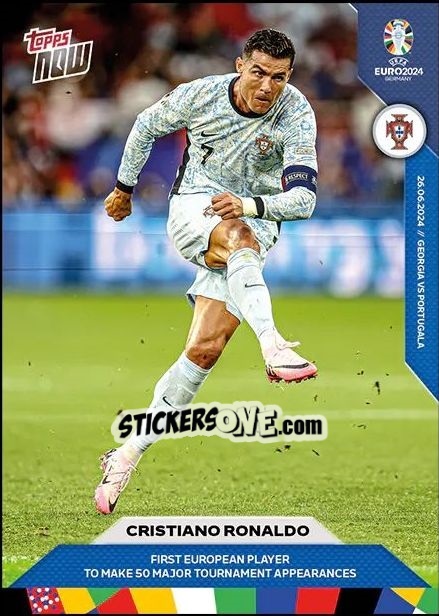 Sticker Cristiano Ronaldo - Now UEFA Euro 2024
 n. 31 - Topps