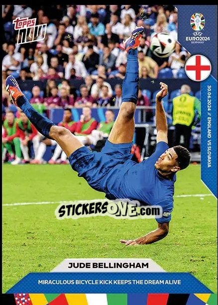 Sticker Jude Bellingham - Now UEFA Euro 2024
 n. 35 - Topps
