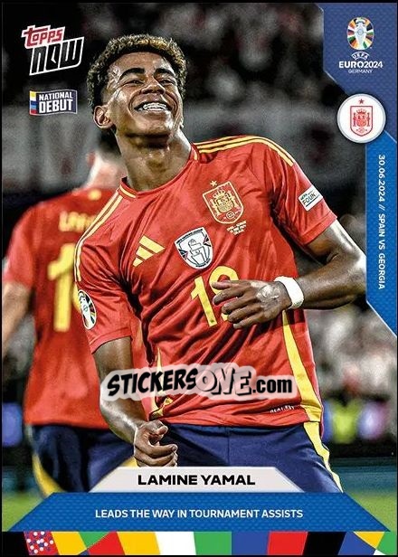 Sticker Lamine Yamal - Now UEFA Euro 2024
 n. 38 - Topps
