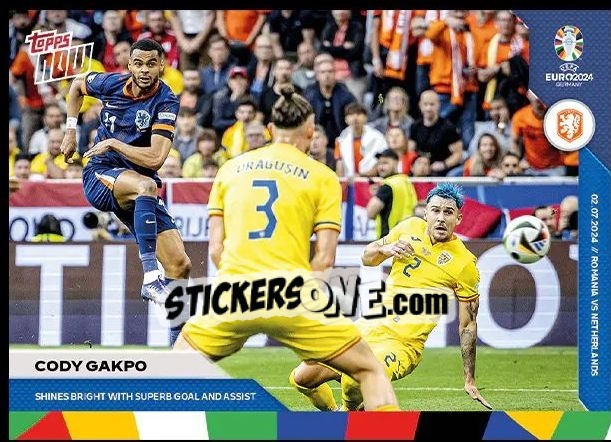 Sticker Cody Gakpo - Now UEFA Euro 2024
 n. 41 - Topps