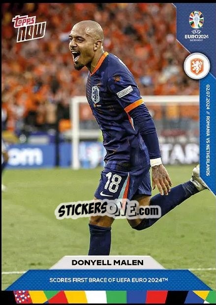 Sticker Donyell Malen - Now UEFA Euro 2024
 n. 42 - Topps