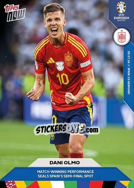 Sticker Dani Olmo - Now UEFA Euro 2024
 n. 45 - Topps