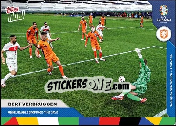 Cromo Bart Verbruggen - Now UEFA Euro 2024
 n. 51 - Topps
