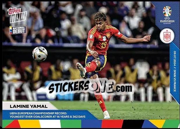 Sticker Lamine Yamal - Now UEFA Euro 2024
 n. 54 - Topps
