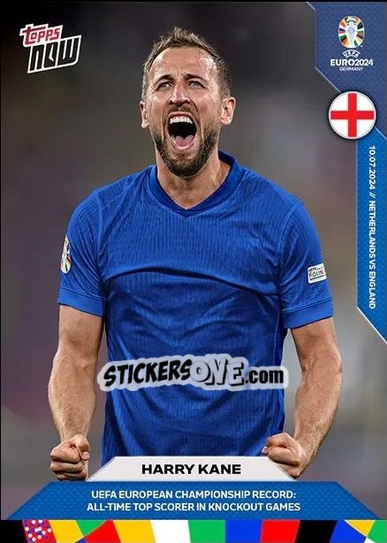 Sticker Harry Kane - Now UEFA Euro 2024
 n. 56 - Topps