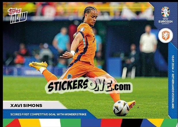 Sticker Xavi Simons - Now UEFA Euro 2024
 n. 58 - Topps