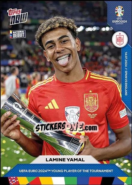 Sticker Lamine Yamal - Now UEFA Euro 2024
 n. 62 - Topps