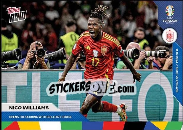 Sticker Nico Williams - Now UEFA Euro 2024
 n. 64 - Topps