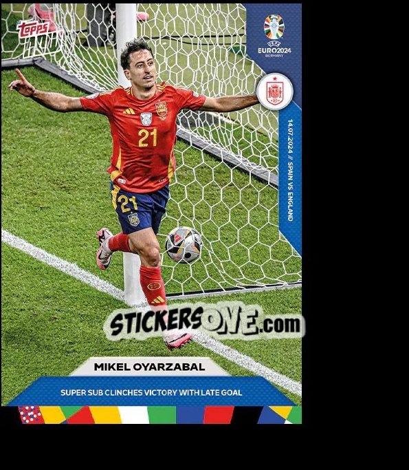 Cromo Mikel Oyarzabal - Now UEFA Euro 2024
 n. 65 - Topps