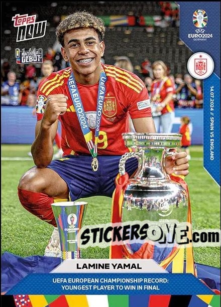 Sticker Lamine Yamal - Now UEFA Euro 2024
 n. 66 - Topps